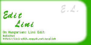 edit lini business card